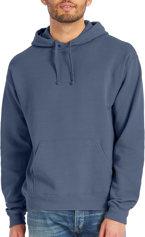 Hanes Mens Originals Fleece Hoodie, Garment Dyed Hooded Sweatshirt, Unisex Fleece Pullover