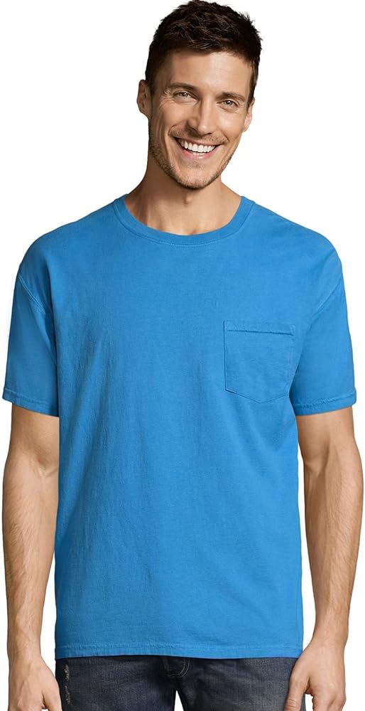 Hanes ComfortWash by Garment Dyed Short Sleeve T-Shirt With a Pocket - GDH150