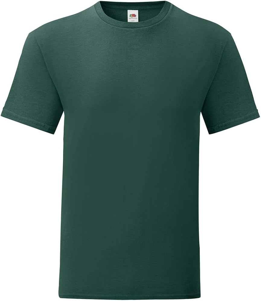 Fruit of the Loom Mens Iconic T-Shirt (L) (Forest Green)