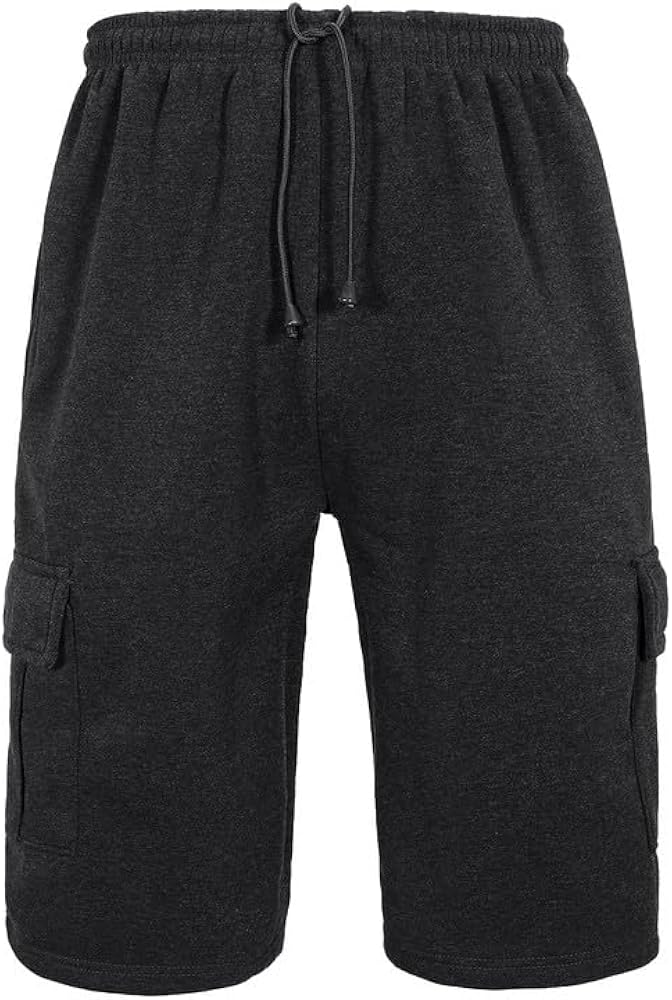 Mens Running Workout Shorts Lightweight Fleece Casual Athletic Gym tennis Training Basketball Cargo Shorts