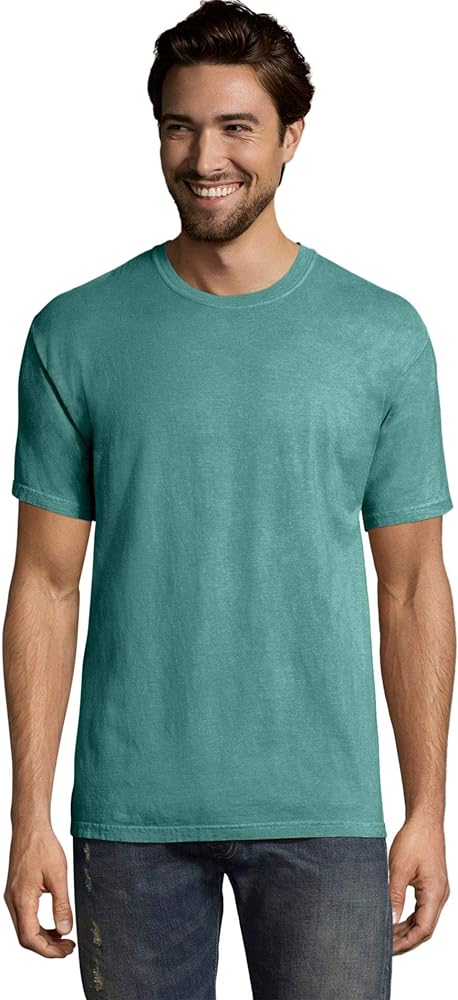 Men's 5.5 oz., 100% Ringspun Cotton Garment-Dyed T-Shirt M SPANISH MOSS