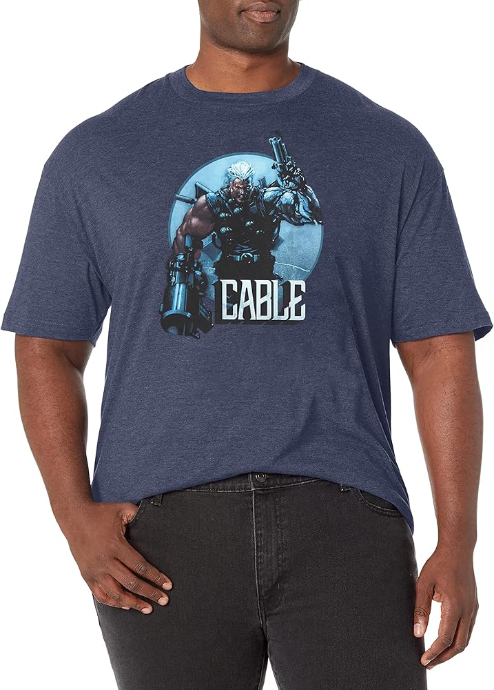 Marvel Big & Tall Classic Cable Guns Men's Tops Short Sleeve Tee Shirt