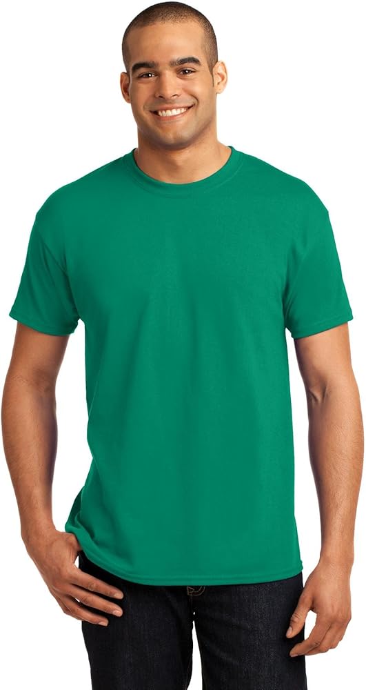 Hanes Short Sleeve 50/50 T-Shirt - 5170 , Small, Kelly Green