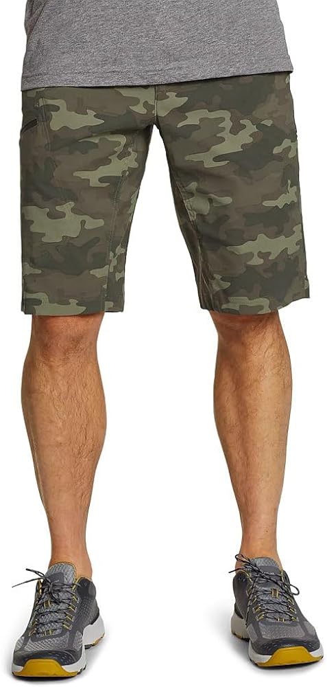 Eddie Bauer Men's Rainier Shorts - Print, Camo, 34, Hiking Shorts