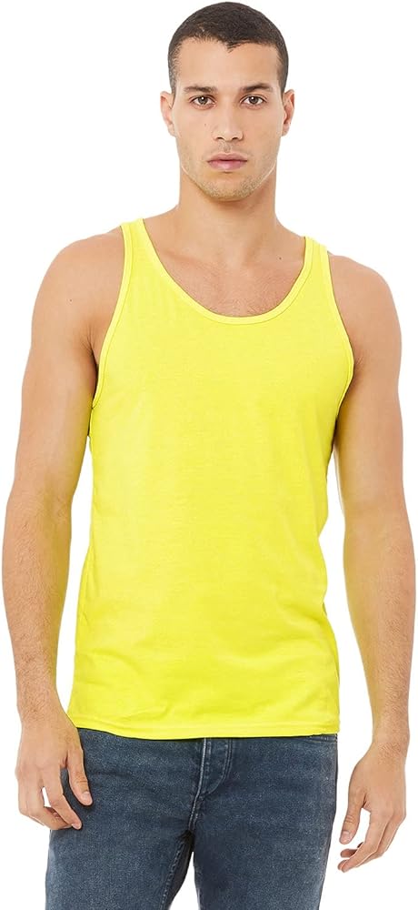 Bella + Canvas Unisex Jersey Tank XL NEON YELLOW