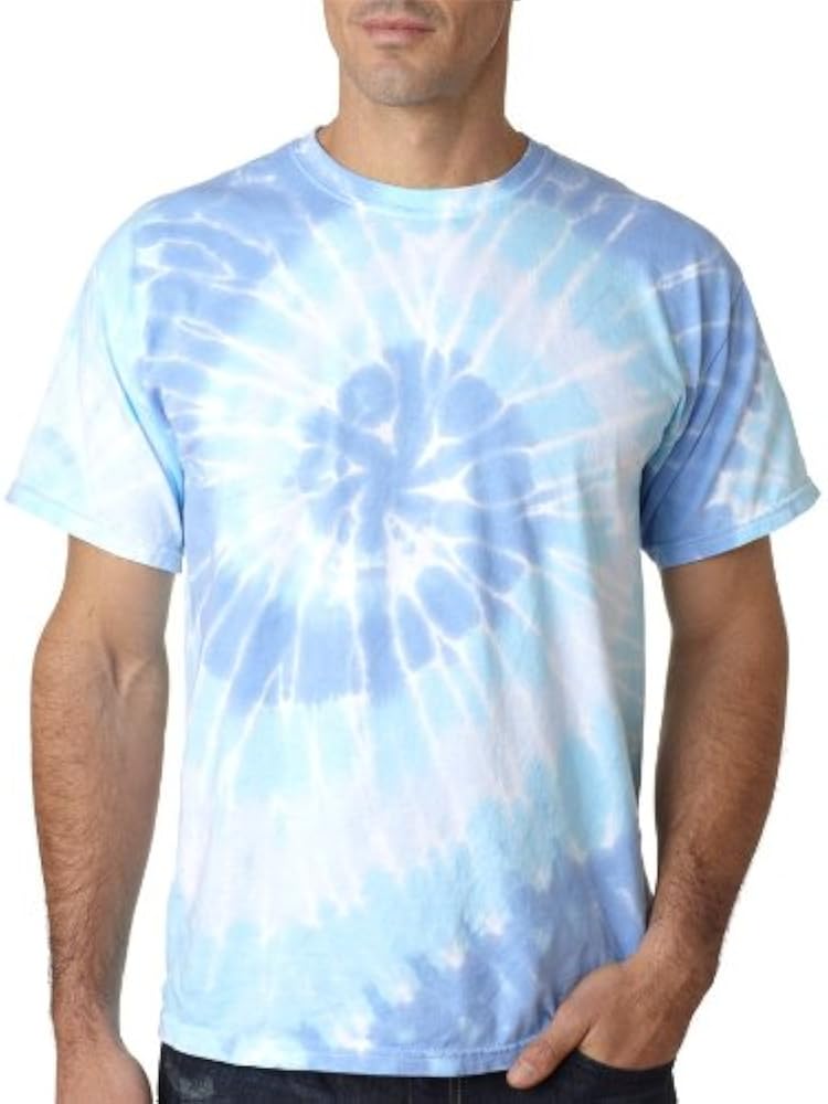 86 Gildan Tie-Dye Adult Multi-Color Swirl Tee