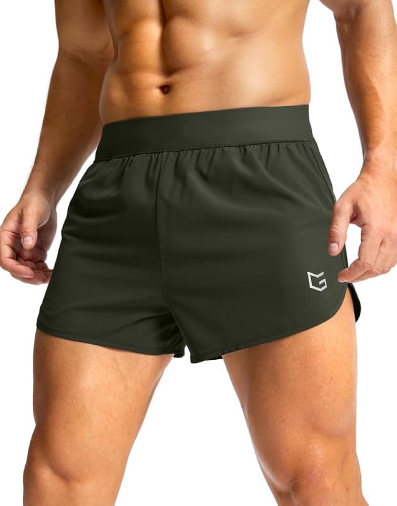 G Gradual Running Shorts for Men 3 Inch Lighweight Quick Dry Workout Gym Athletic Jogging Shorts with Inner Key Pocket