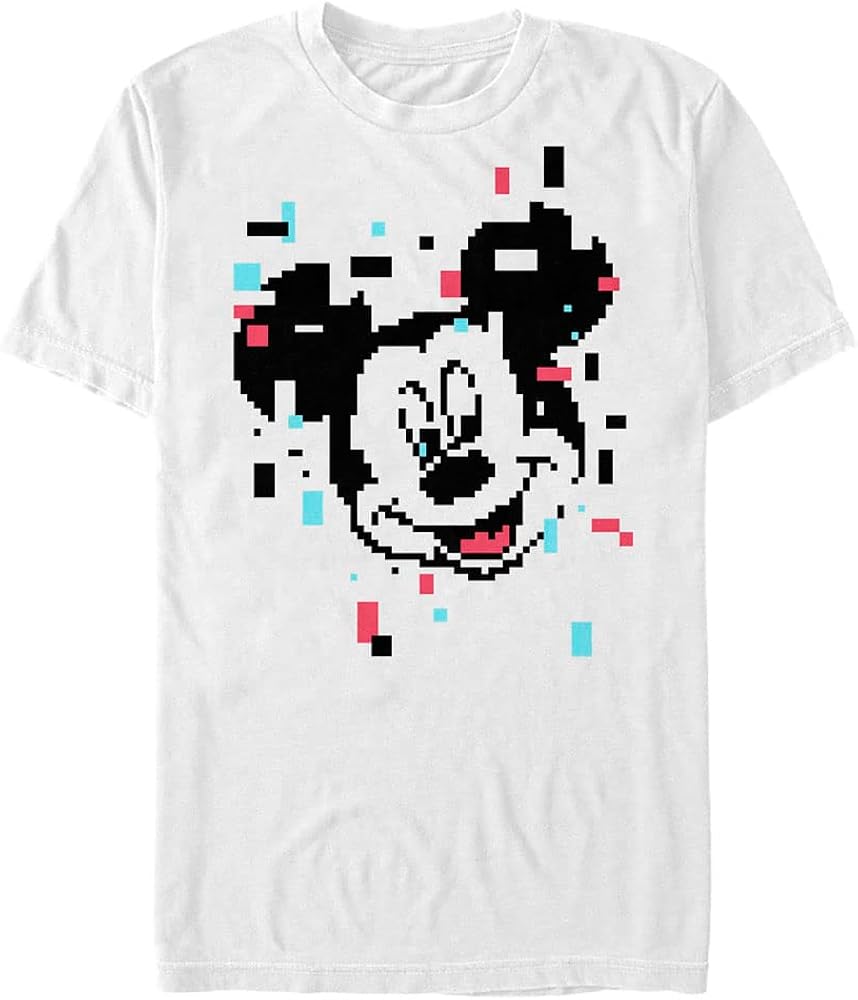 Disney Big & Tall Classic Pixel Mickey Men's Tops Short Sleeve Tee Shirt