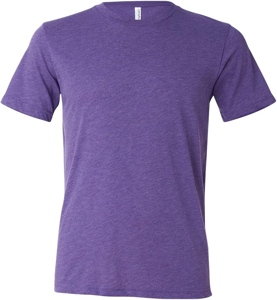 Bella + Canvas Unisex Triblend Short-Sleeve T-Shirt, XS, Purple Triblend