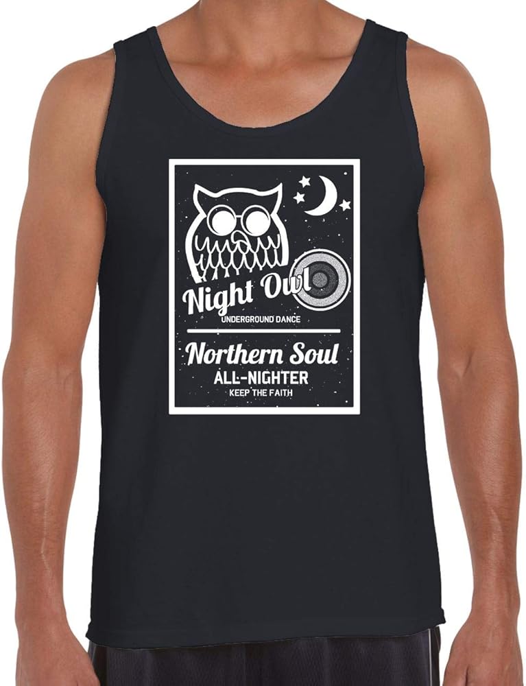 Night Owl Underground Dance Northern Soul Men's Vest Tank Top