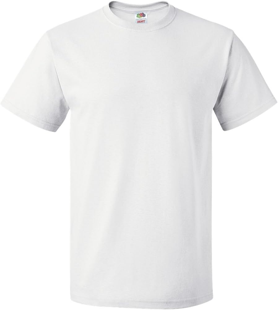 Fruit of the Loom 100% Heavy Cotton T-Shirt, White, 3XL ( Pack6 )