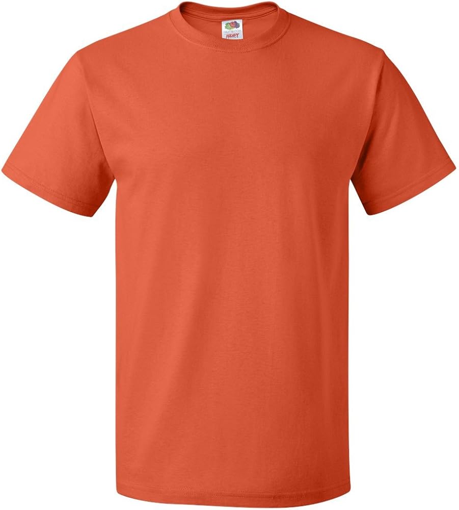 mens 5 oz. 100% Heavy Cotton HD T-Shirt(3931)-BURNT ORANGE-XL-6PK