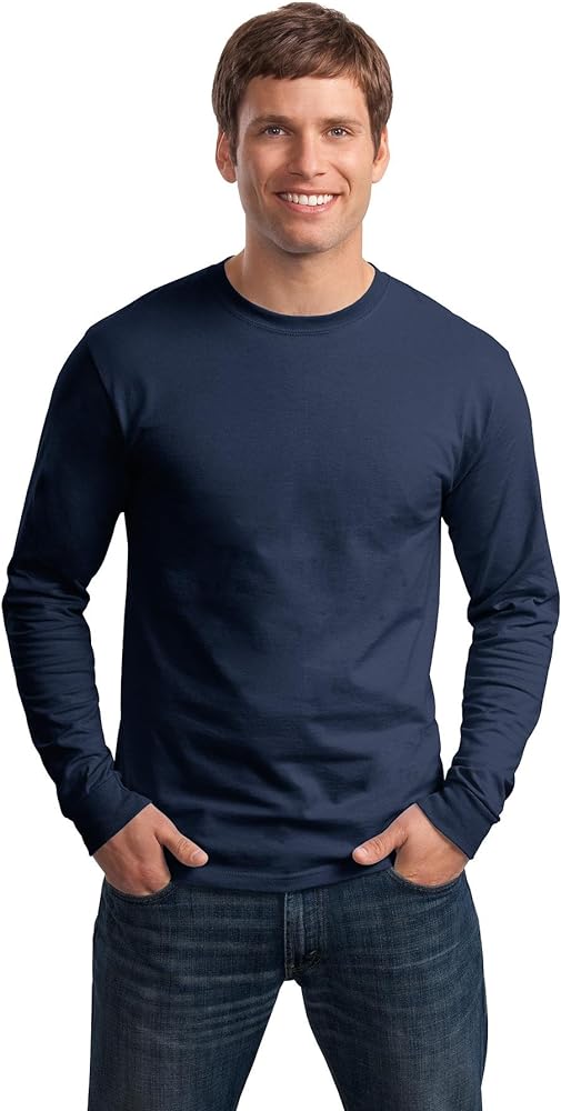 Hanes TAGLESS Long-Sleeve T-Shirt_Navy_2XL