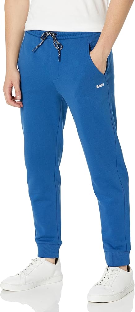 BOSS Men's Tonal French Terry Cotton Sweatpants