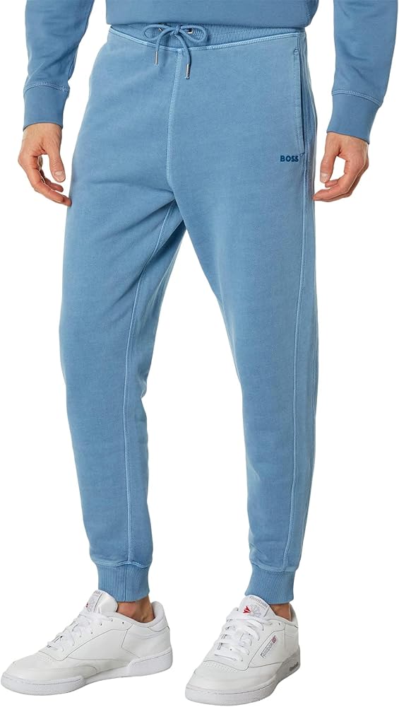 BOSS Men's Hit Logo Relaxed Fit Cuffed Sweatpants