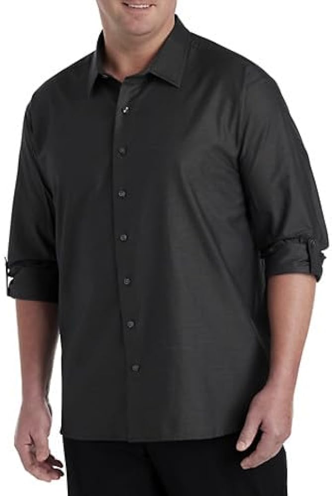 DXL Synrgy Men's Big and Tall Textured Sport Shirt