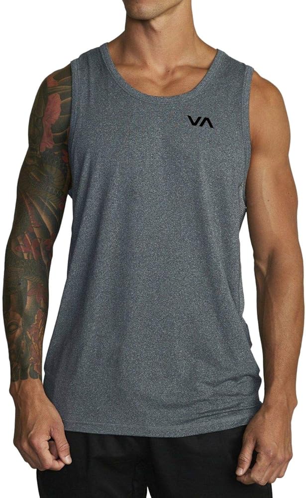 RVCA Men's Sport Vent 4-Way Stretch Tank Top