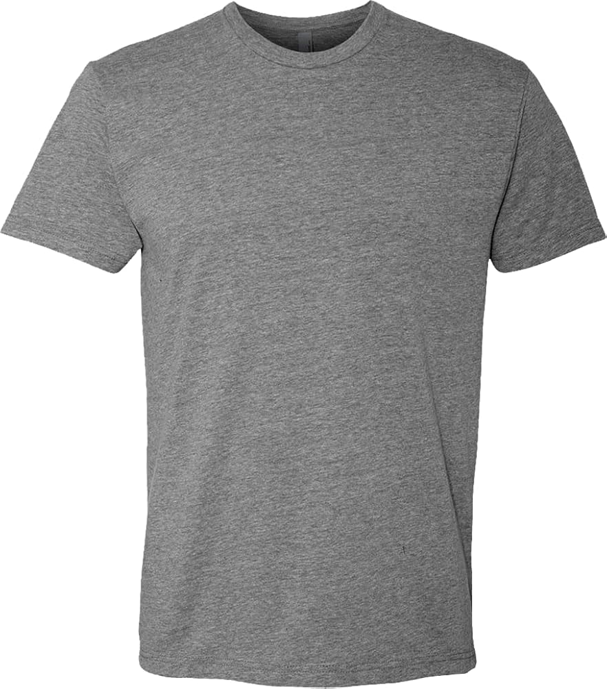 Next Level Apparel Next Level Mens Premium Fitted CVC Crew Tee Dark HeatherGrey(1pck) Medium