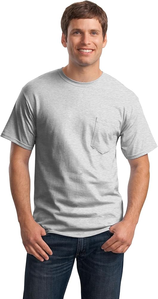 Hanes Tagless Men`s Pocket T-Shirt