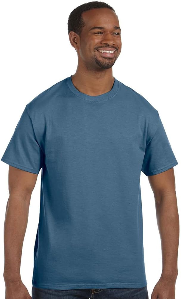 Hanes TAGLESS T-Shirt, XXXXX-Large, Denim Blue