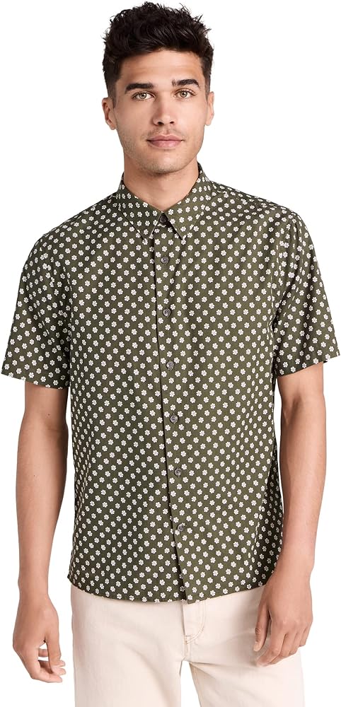 Vince Men's Cosmo Floral Print Shirt