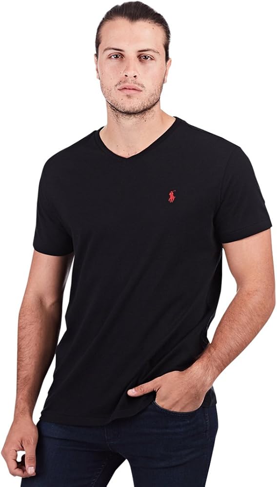 POLO RALPH LAUREN Men's V Neck Classic Fit Tee Shirt