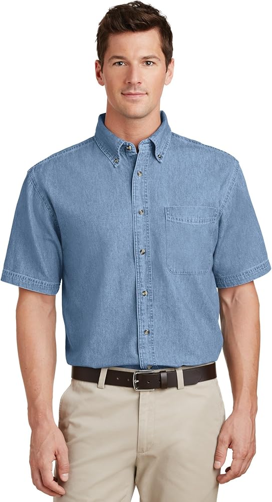 Port & Company - Short Sleeve Value Denim Shirt. SP11