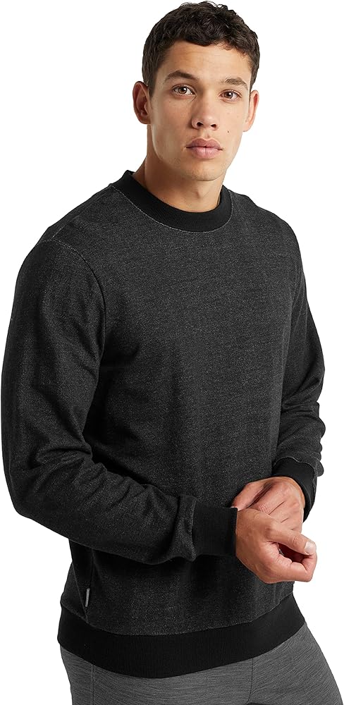 Icebreaker Men's Central Long Sleeve Casual Wool Lounge Sweatshirt