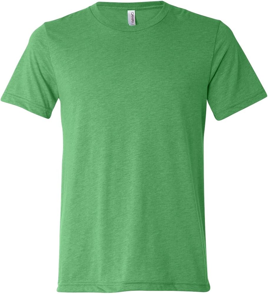 Bella Canvas Unisex Triblend Short-Sleeve T-Shirt, Small, Green Triblend