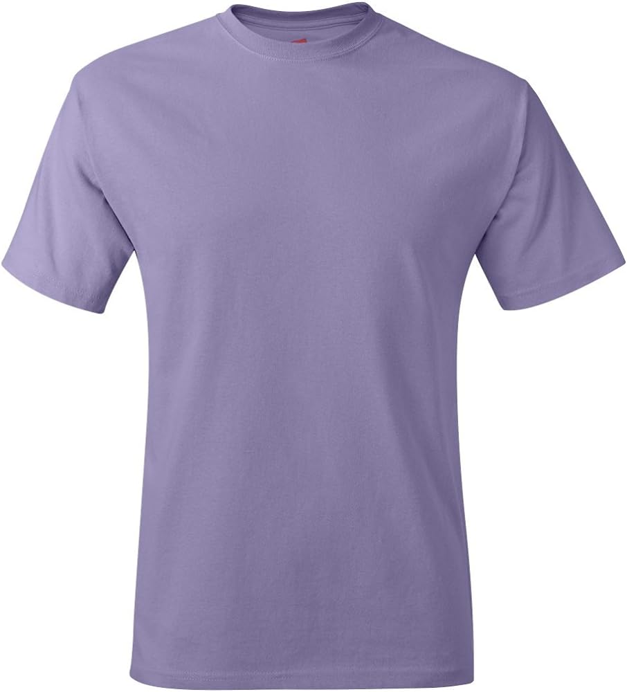 Hanes mens 6.1 oz. Tagless T-Shirt(5250T)-LAVENDER-2XL