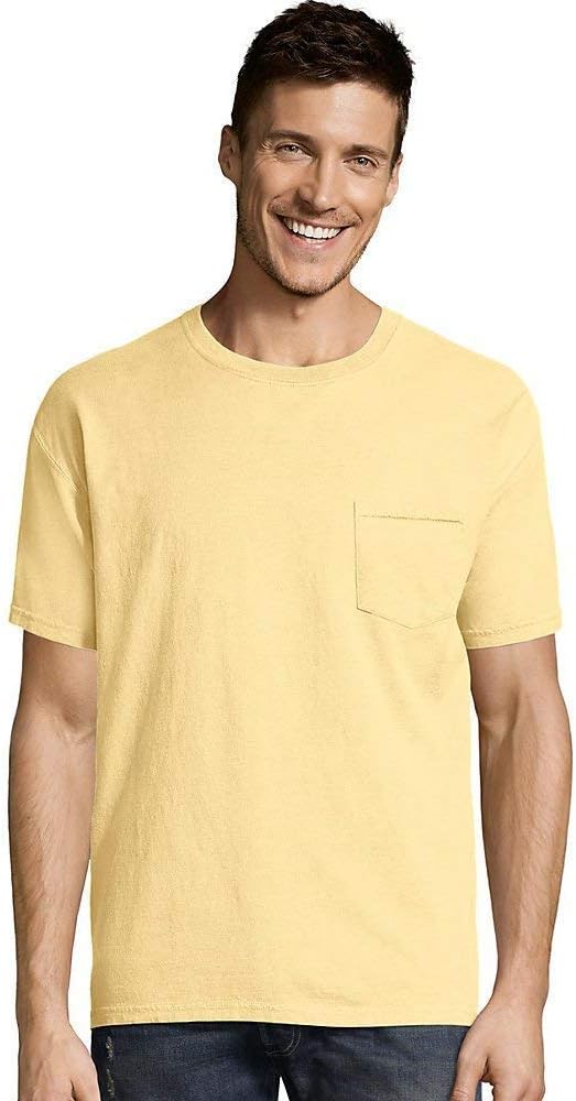 Hanes Men's ComfortWash Garment Dyed Short Sleeve Pocket Tee