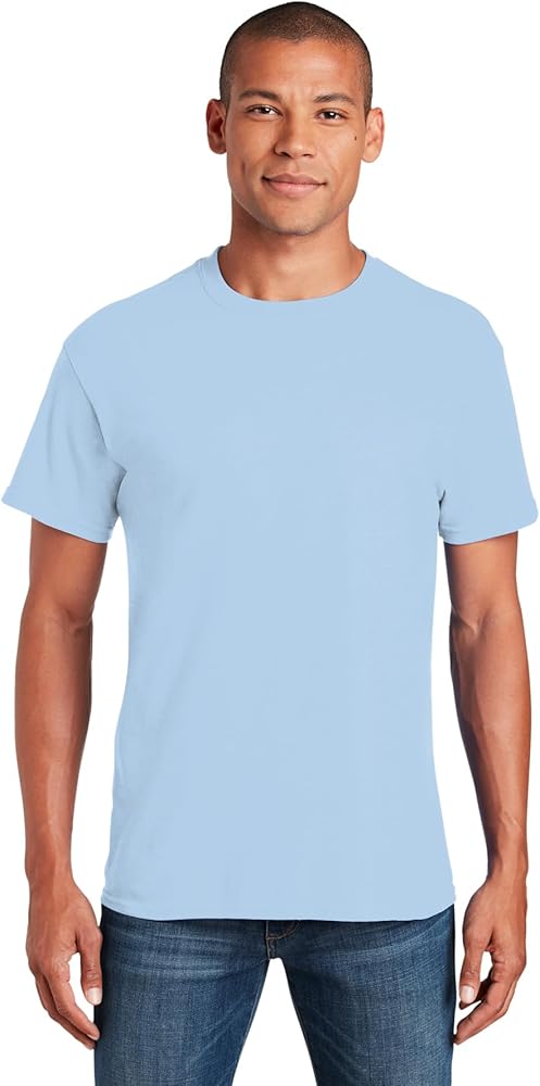 Gildan 5.4 oz Cotton T-Shirt (5000) Tee Medium Light Blue