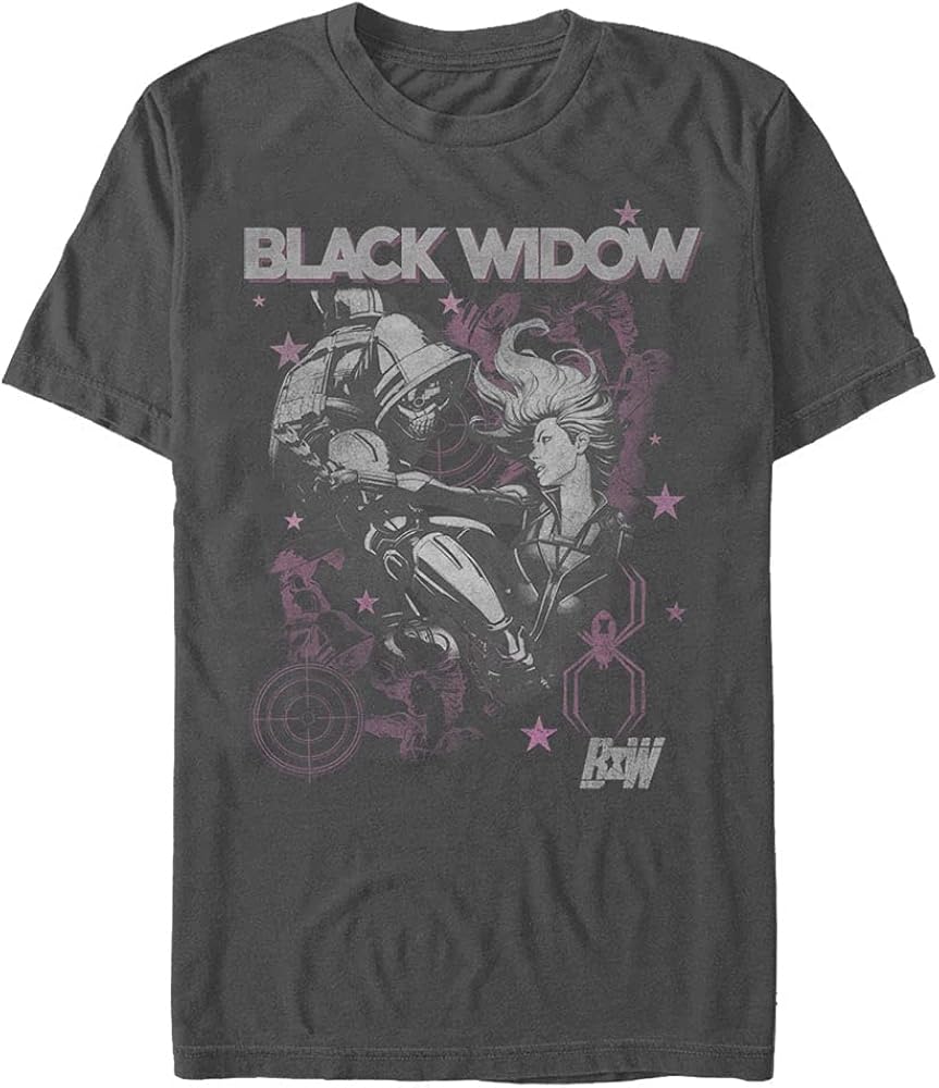 Marvel Men's Universe Bw Poster T-Shirt