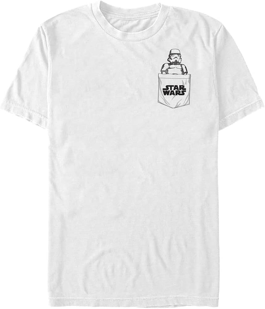 STAR WARS Big & Tall Stormtrooper Pocket Pop Men's Tops Short Sleeve Tee Shirt