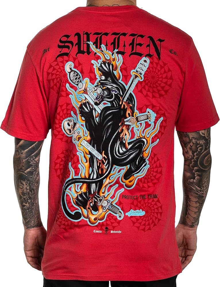 Sullen Men's Red Electric Premium Short Sleeve T Shirt