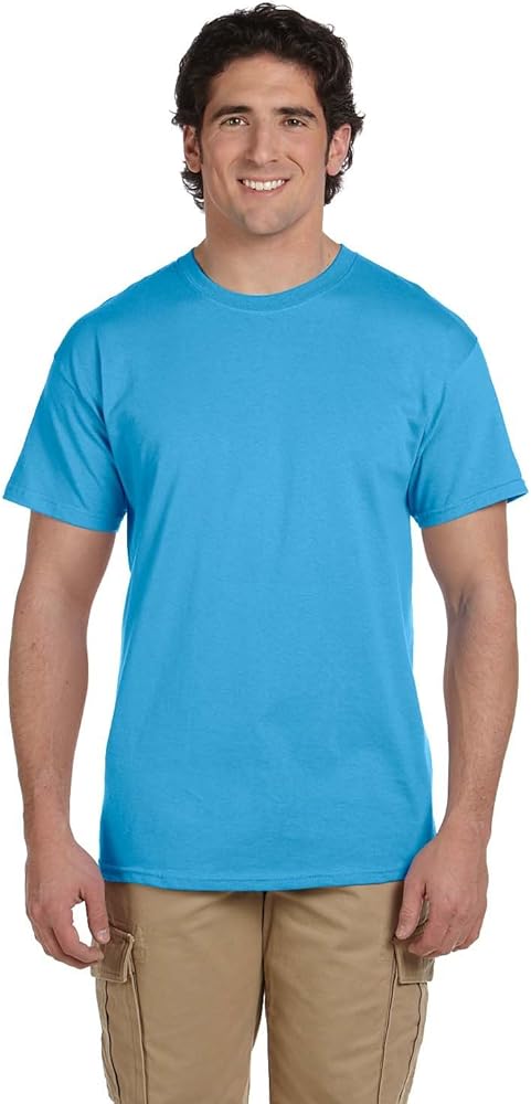 Fruit of the Loom 5 oz, 100% Heavy Cotton HD T-Shirt, Small, Aquatic Blue