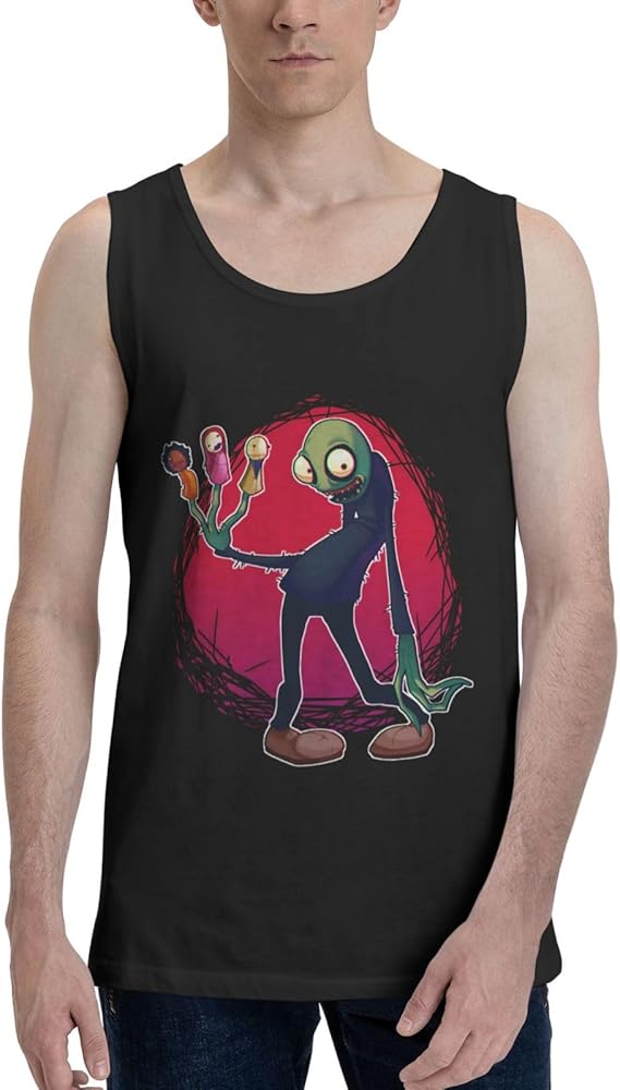 Anime Tank Top Shirt Salad Fingers Man's Summer Sleeveless T-Shirts Fashion Vest