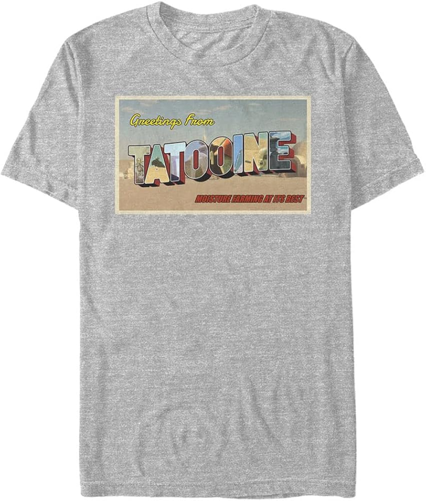 STAR WARS Big & Tall Tatooine Post Card Men's Tops Short Sleeve Tee Shirt