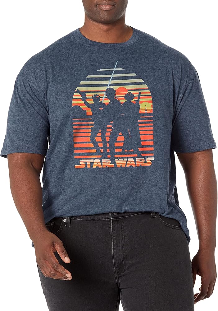 STAR WARS Big & Tall Heroed Men's Tops Short Sleeve Tee Shirt