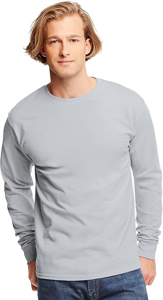 Hanes Tagless Long-Sleeve T-Shirt_Ash_M