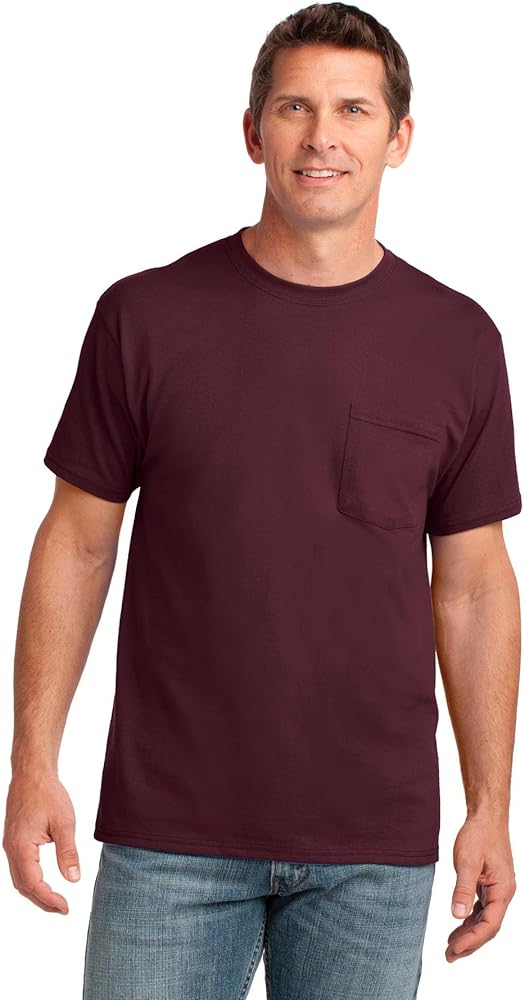 Port & Company 5.4-oz 100% Cotton Pocket T-Shirt