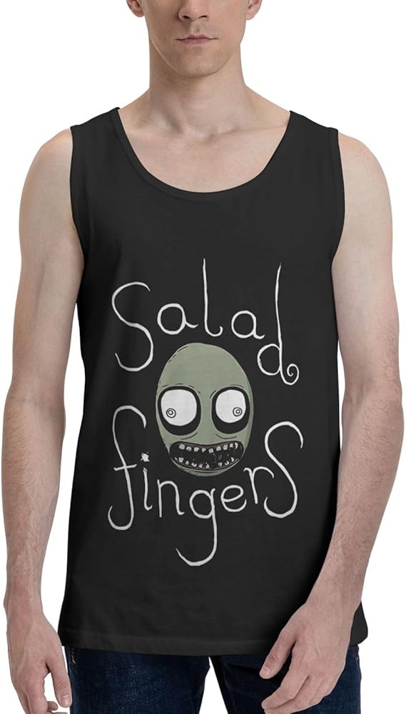 Anime Tank Top Shirt Salad Fingers Mens Summer Sleeveless Tops Fashion Vest