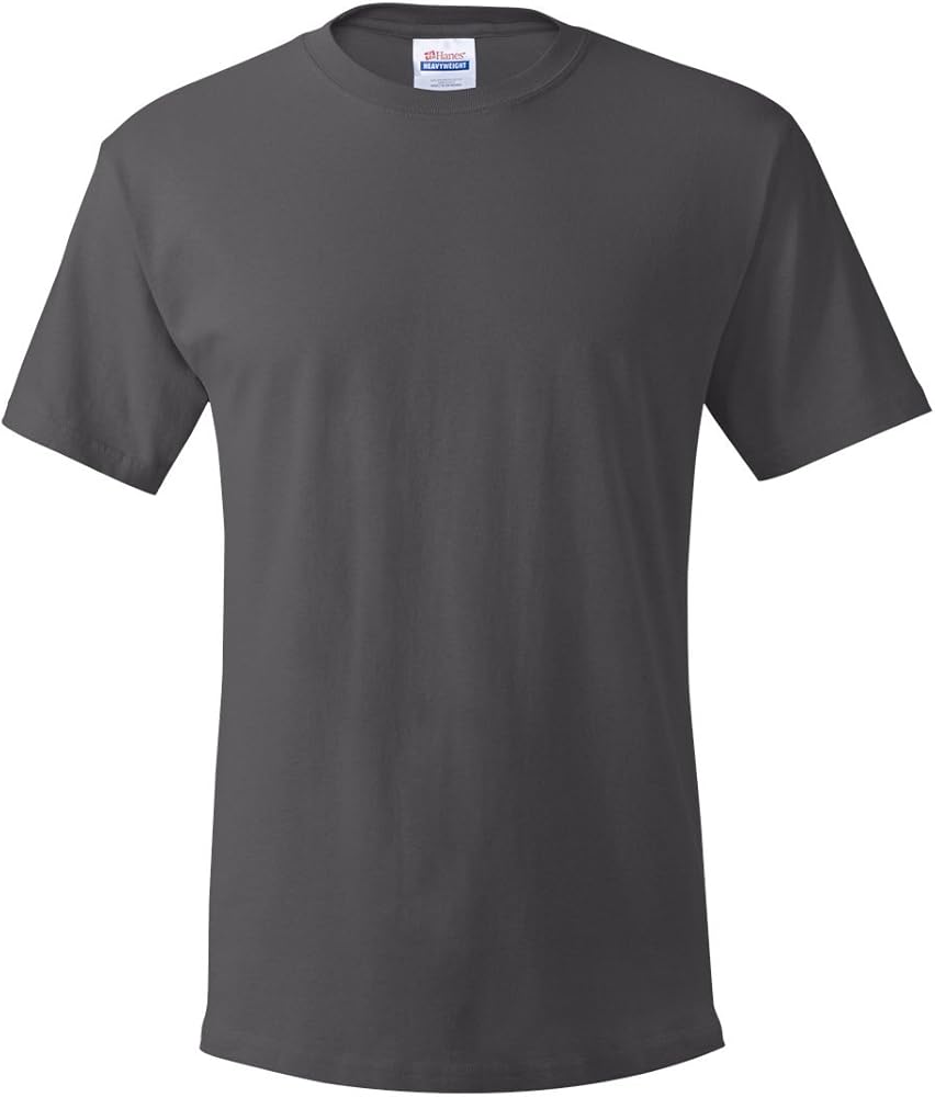 Hanes Comfort Soft Crew Neck 5 Pack Tee, Smoke Gray, L ( Pack5 )