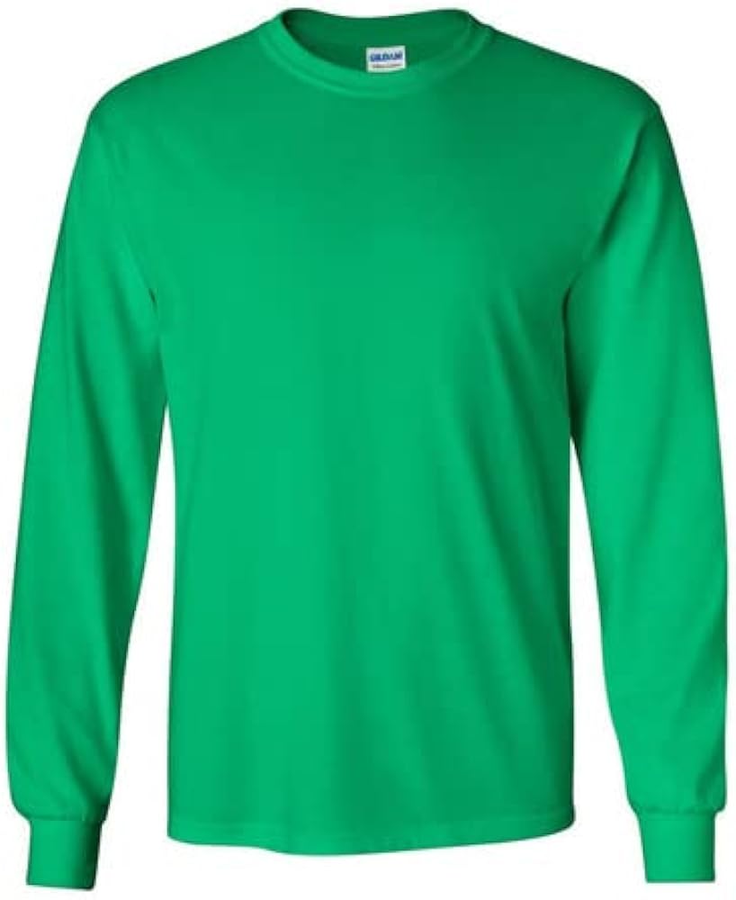 Gildan Heavy Cotton Longsleeve Tee. Irish,X-Large