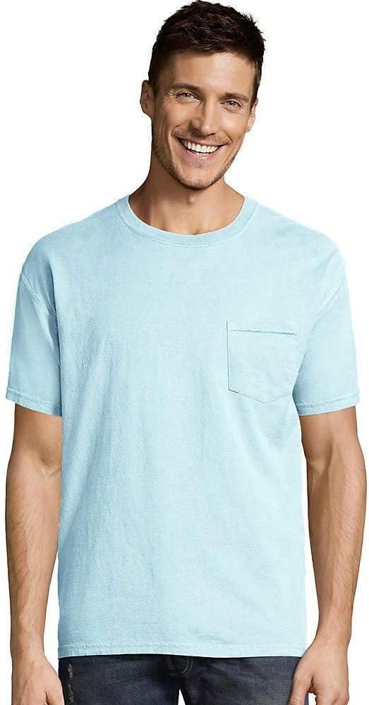 Hanes Men's ComfortWash Garment Dyed Short Sleeve Pocket Tee