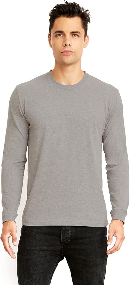 Next Level Sueded Long-Sleeve Crew (6411)