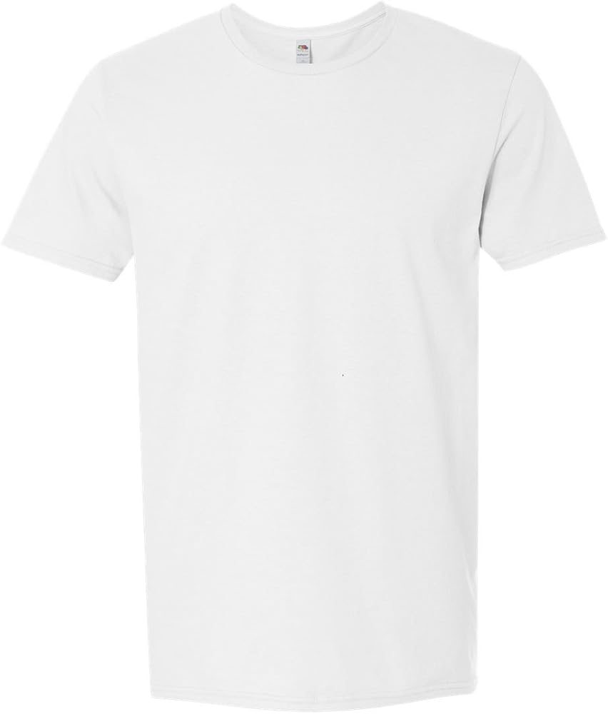 Fruit of the Loom Adult 4.7 oz. Sofspun® Jersey Crew T-Shirt XL WHITE