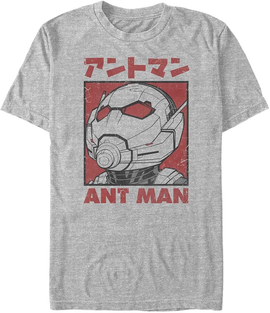 Marvel Big & Tall Classic Ant Man Kanji Men's Tops Short Sleeve Tee Shirt