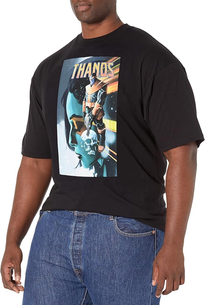 Marvel Big & Tall Classic Thanos Men's Tops Short Sleeve Tee Shirt