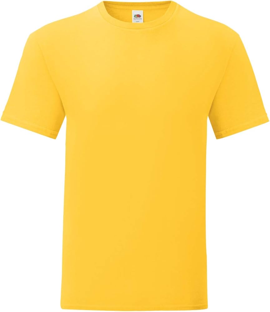 Fruit of the Loom Mens Iconic T-Shirt (M) (Sunflower Yellow)